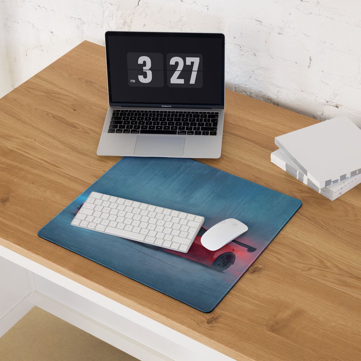 Ferrari 458 Italia GT3 Inspired Gaming Mouse Pad – Red Race Car Extended Desk Mat