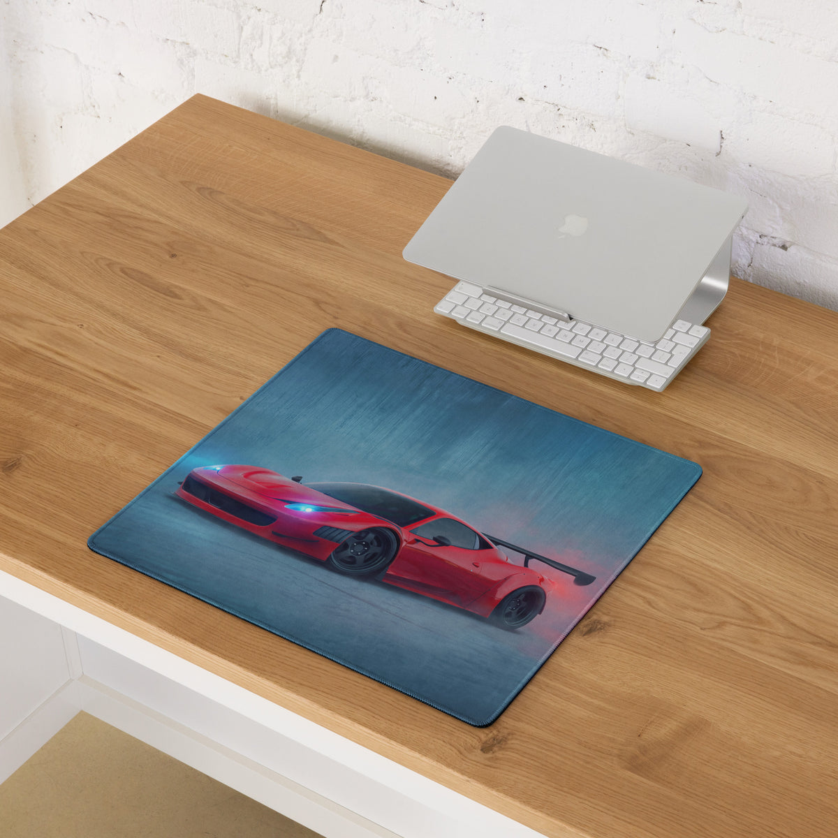 Ferrari 458 Italia GT3 Inspired Gaming Mouse Pad – Red Race Car Extended Desk Mat