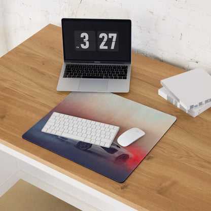Lamborghini Countach Inspired Gaming Mouse Pad – White Supercar Extended Desk Mat