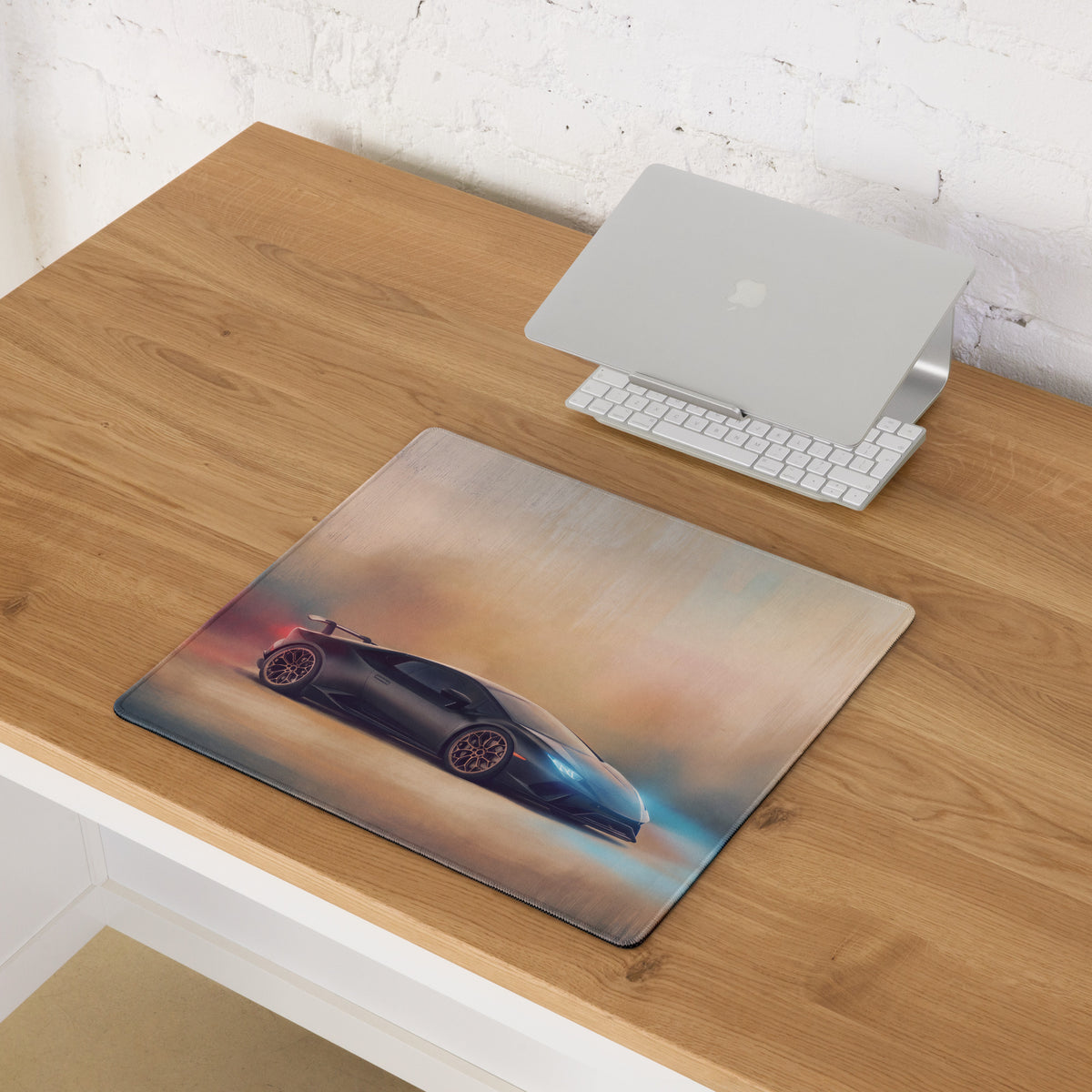 Lamborghini Huracán Inspired Gaming Mouse Pad – Black Supercar Extended Desk Mat