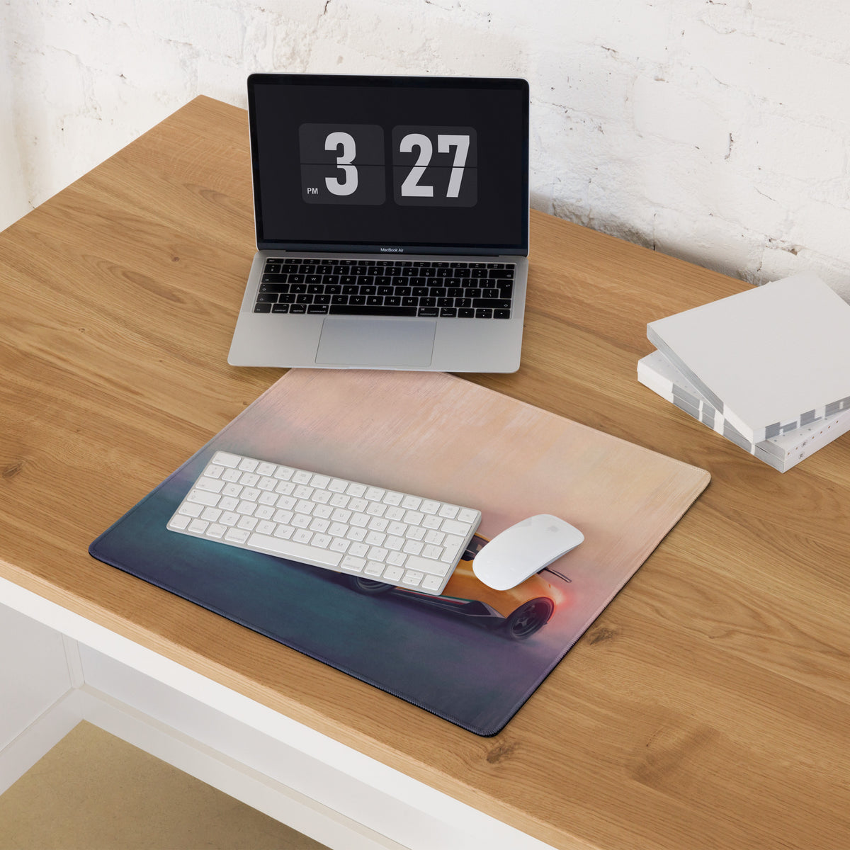 Lamborghini Huracán Inspired Gaming Mouse Pad – Yellow Supercar Extended Desk Mat