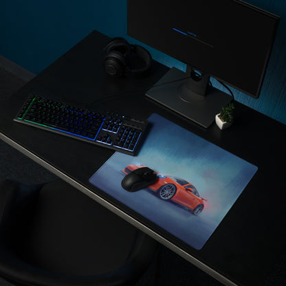 Porsche 911 GT3 RS Inspired Gaming Mouse Pad – Red Race Car Extended Desk Mat