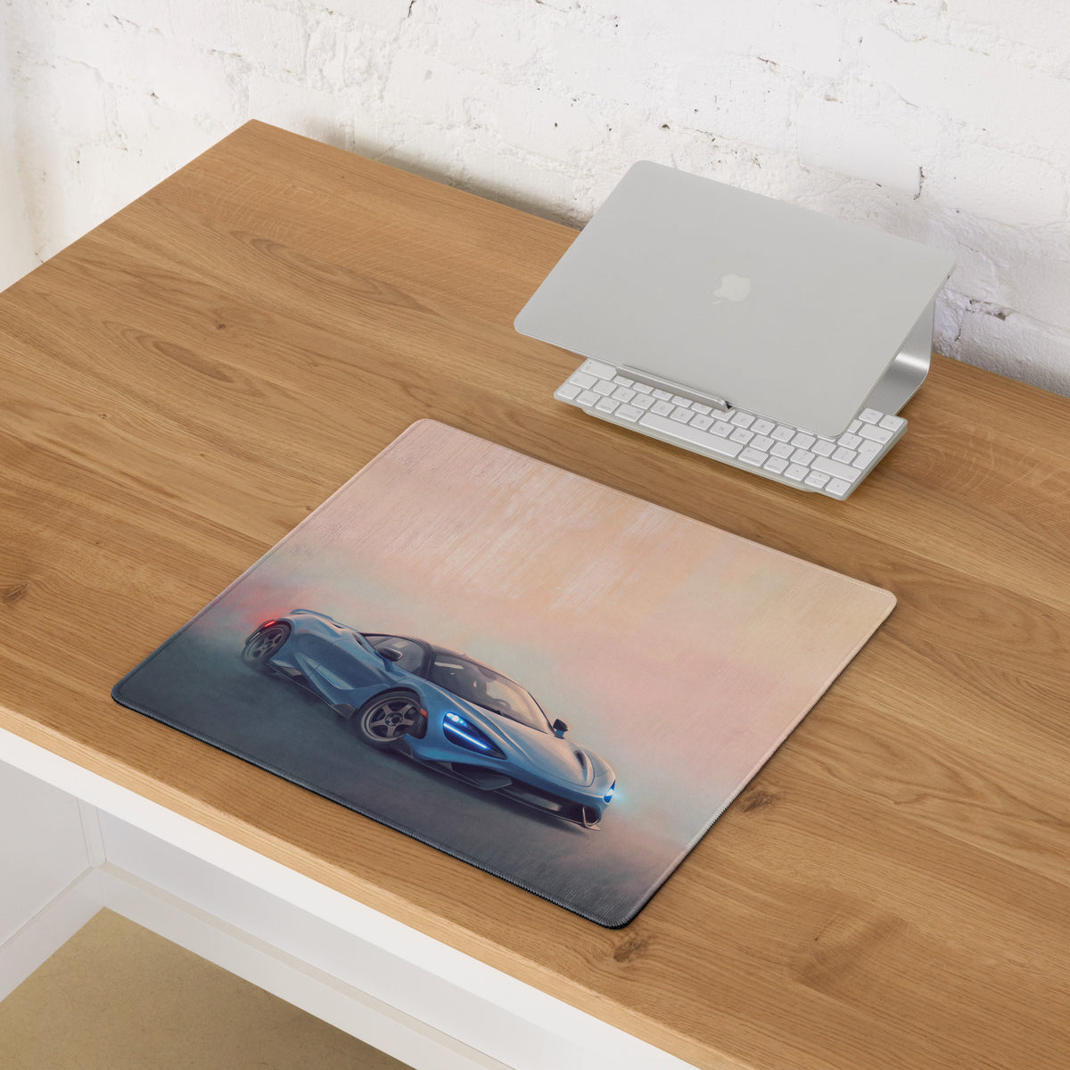 McLaren 720S Inspired Gaming Mouse Pad – Blue Supercar Extended Desk Mat