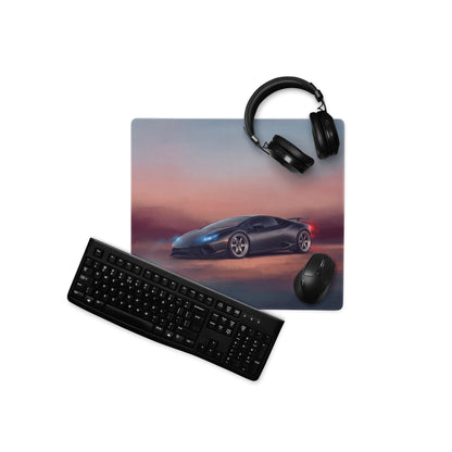 Lamborghini Huracán Inspired Gaming Mouse Pad – Black Supercar Extended Desk Mat