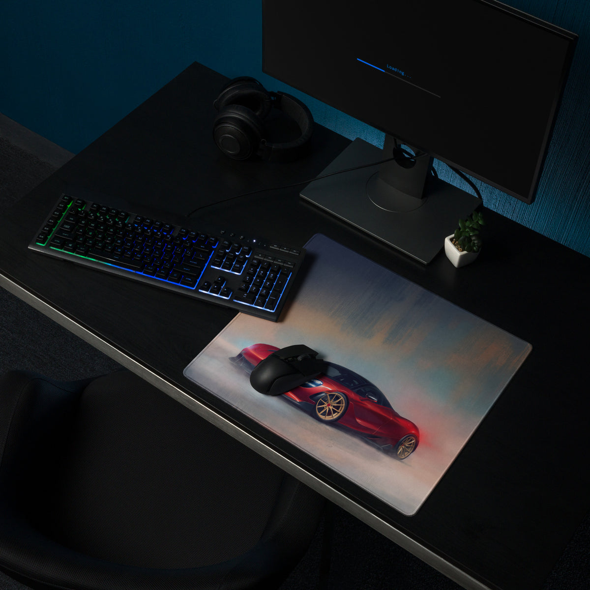 McLaren 720S Inspired Gaming Mouse Pad – Red Supercar Extended Desk Mat