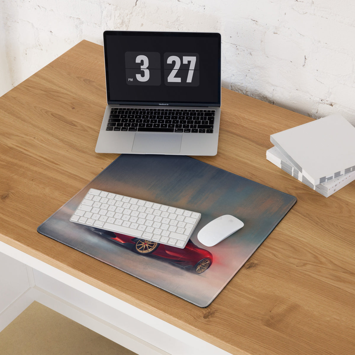 McLaren 720S Inspired Gaming Mouse Pad – Red Supercar Extended Desk Mat