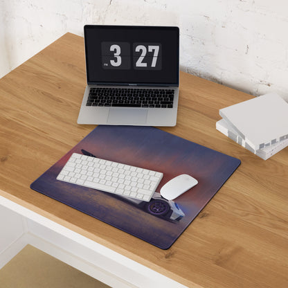 Porsche 911 GT3 RS Inspired Gaming Mouse Pad – White Race Car Extended Desk Mat