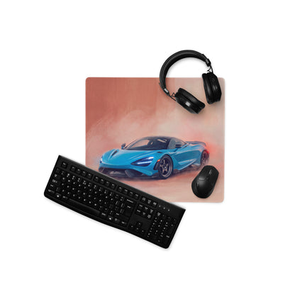 McLaren 720S Inspired Gaming Mouse Pad – Blue Supercar Extended Desk Mat