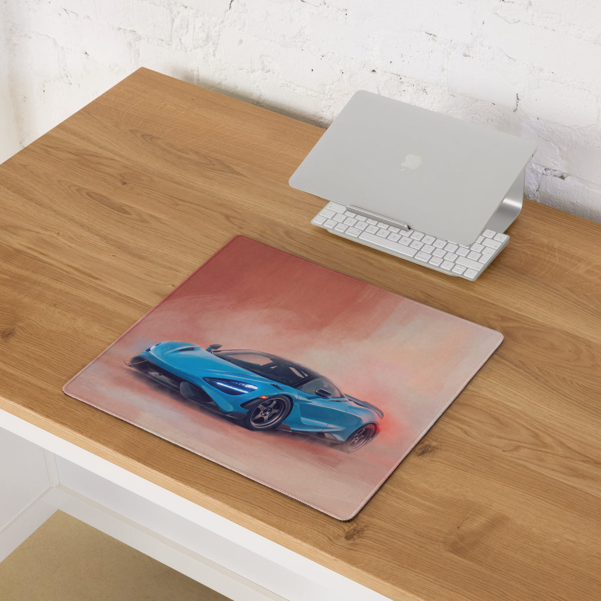 McLaren 720S Inspired Gaming Mouse Pad – Blue Supercar Extended Desk Mat