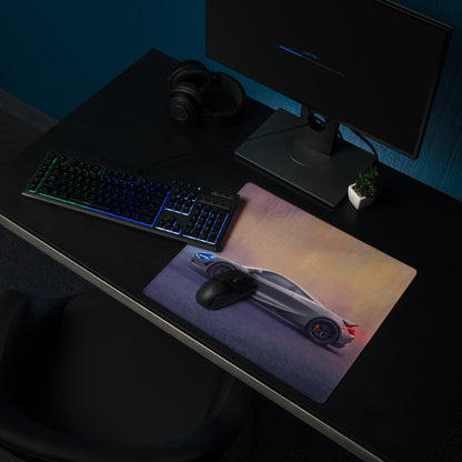 McLaren 720S Inspired Gaming Mouse Pad – Silver Supercar Extended Desk Mat