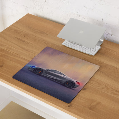 McLaren 720S Inspired Gaming Mouse Pad – Silver Supercar Extended Desk Mat
