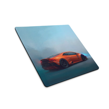 Lamborghini Huracán Inspired Gaming Mouse Pad – Orange Supercar Extended Desk Mat