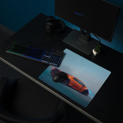 Lamborghini Huracán Inspired Gaming Mouse Pad – Orange Supercar Extended Desk Mat