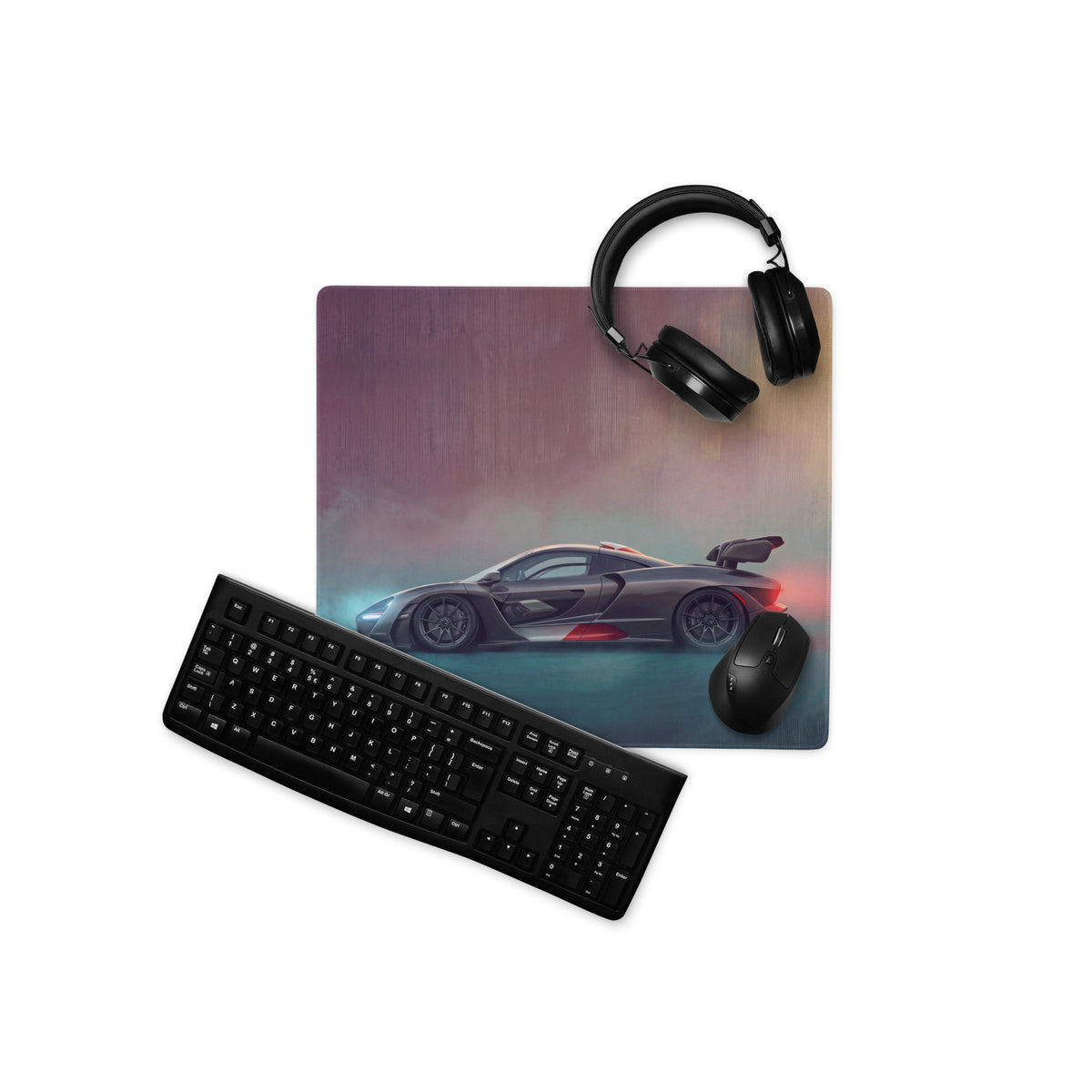 McLaren Senna Inspired Gaming Mouse Pad – Black Hypercar Extended Desk Mat