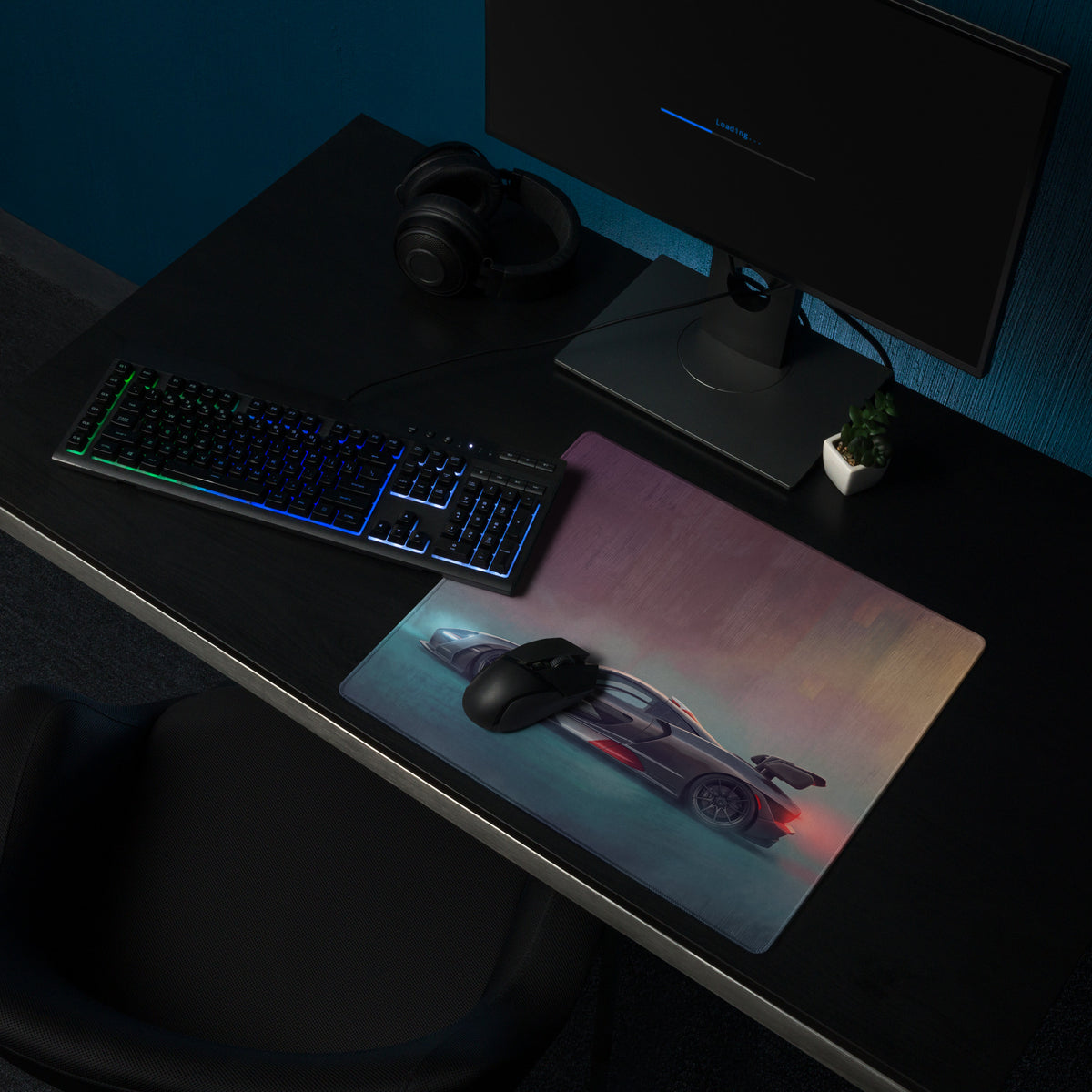 McLaren Senna Inspired Gaming Mouse Pad – Black Hypercar Extended Desk Mat