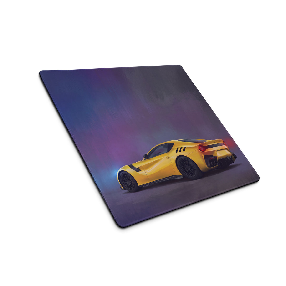 Ferrari F12tdf Inspired Gaming Mouse Pad – Yellow Supercar Extended Desk Mat