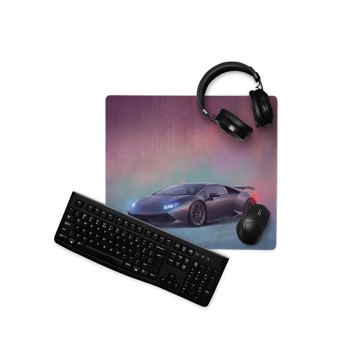 Lamborghini Huracán Inspired Gaming Mouse Pad – Charcoal Supercar Extended Desk Mat
