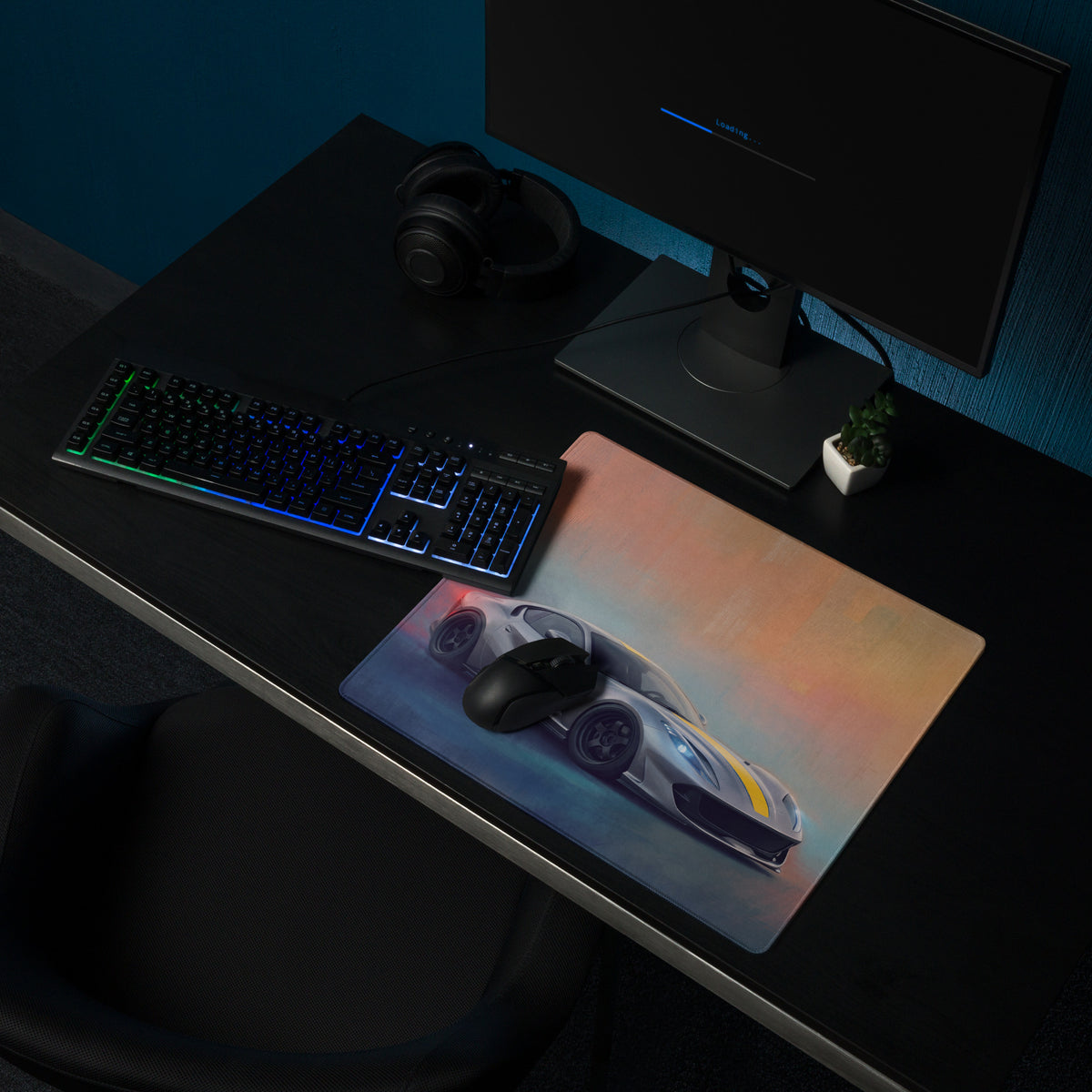 Ferrari 812 Competizione Inspired Gaming Mousepad – Premium Desk Mat & Car Art Setup