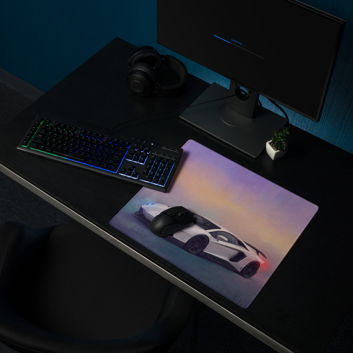 Lamborghini Aventador SVJ Inspired Non-Slip Desk Mat – Precision Control XL Gaming Mousepad
