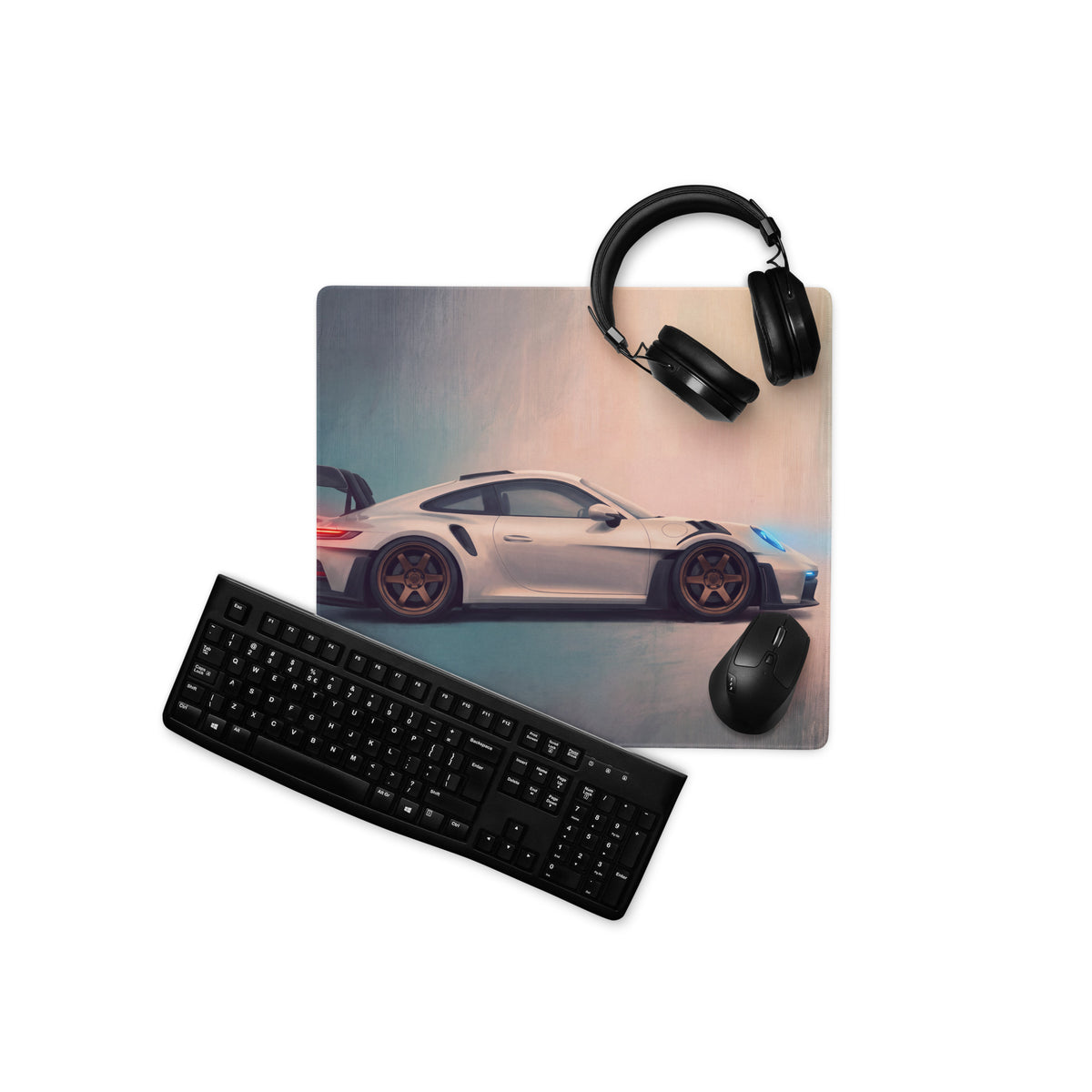 Porsche 911 GT3 RS Inspired Extended Mousepad – High-Performance Automotive Desk Mat