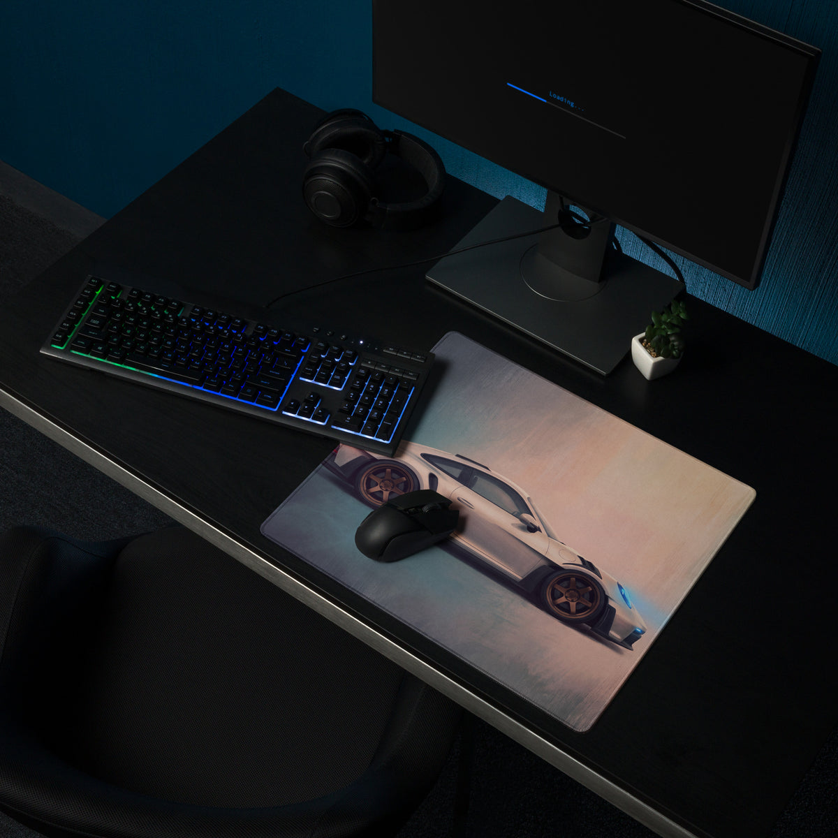 Porsche 911 GT3 RS Inspired Extended Mousepad – High-Performance Automotive Desk Mat