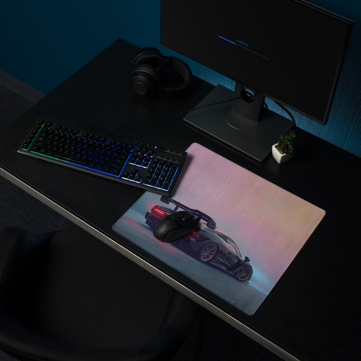 McLaren Senna Inspired Stitched Edge Desk Pad – Ultra-Glide XL Gaming Mouse Mat