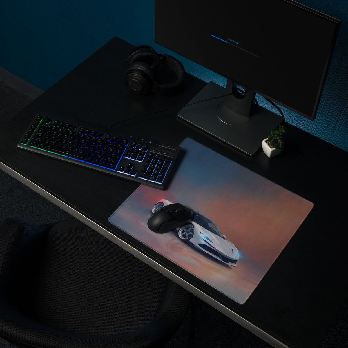 Ferrari SF90 Stradale Inspired Heavy-Duty Gaming Desk Mat – Non-Slip Rubber Base Mousepad