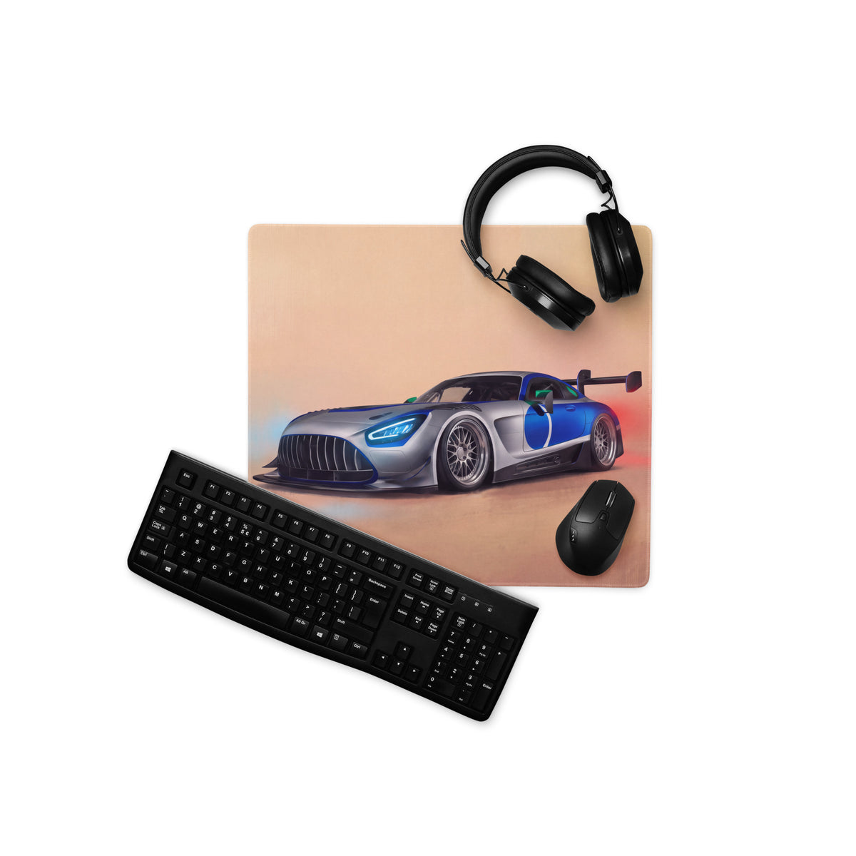 Mercedes-AMG GT3 Inspired Motorsport Desk Mat – Anti-Fray Gaming Mouse Pad