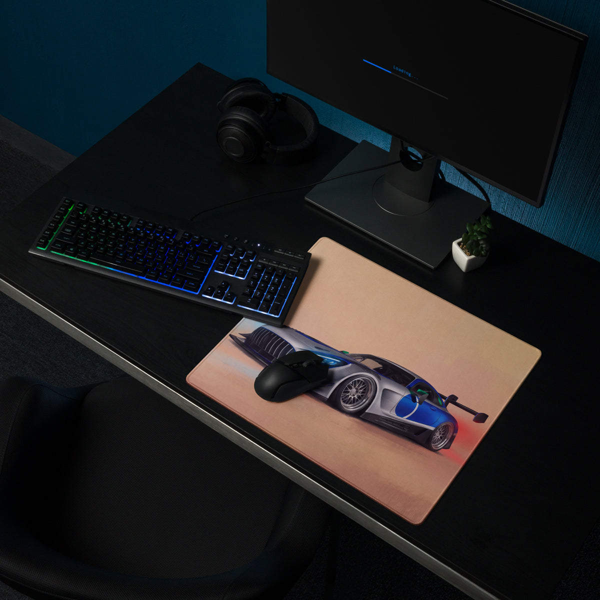Mercedes-AMG GT3 Inspired Motorsport Desk Mat – Anti-Fray Gaming Mouse Pad