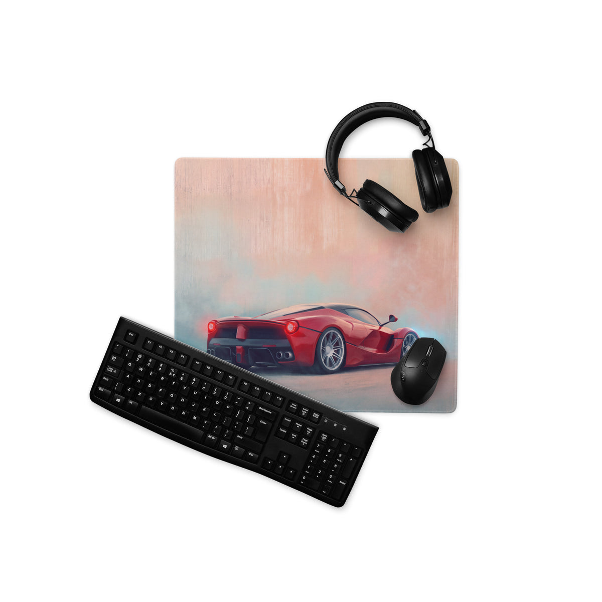 Ferrari LaFerrari Inspired Waterproof Desk Pad – High-Tracking Extended Mouse Pad