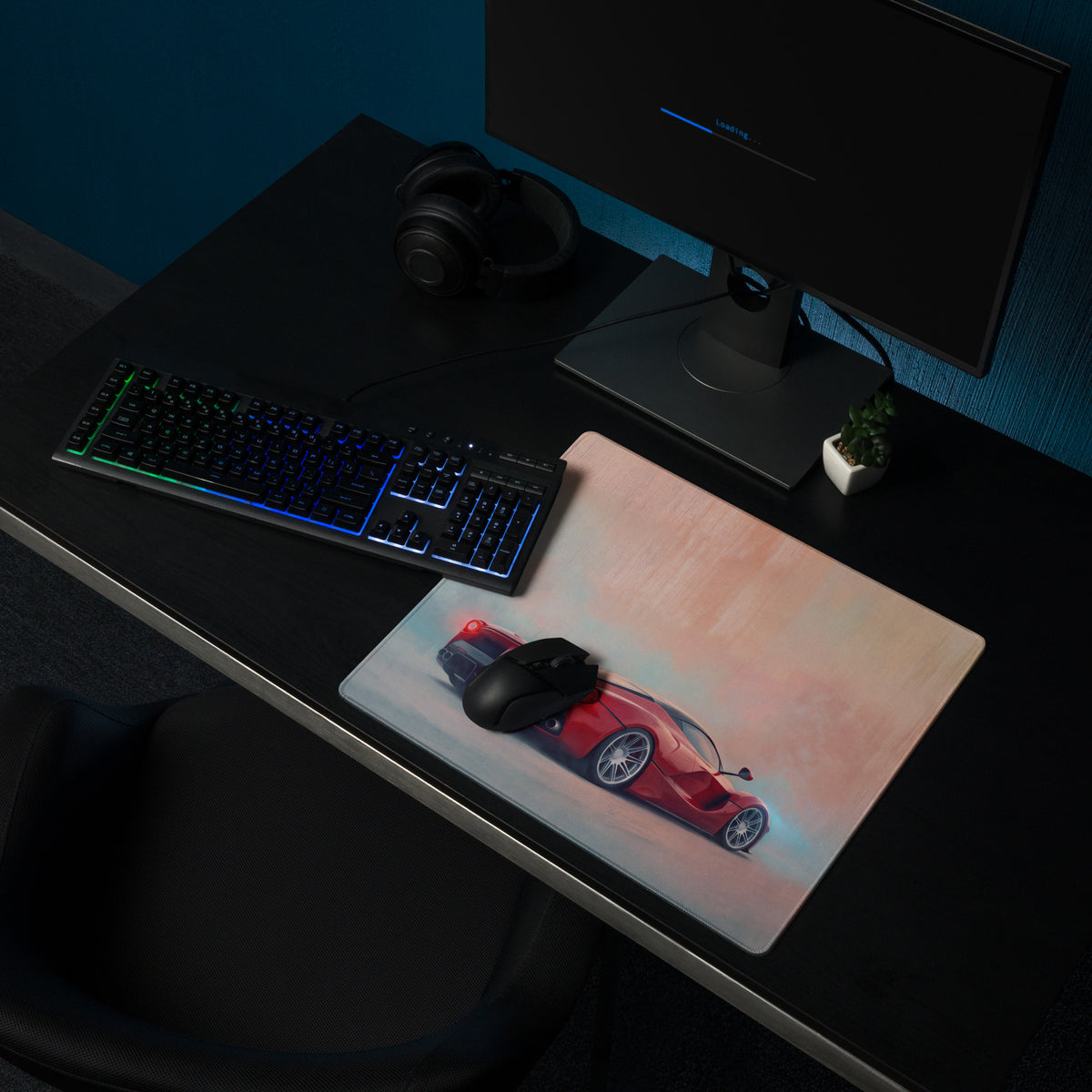 Ferrari LaFerrari Inspired Waterproof Desk Pad – High-Tracking Extended Mouse Pad