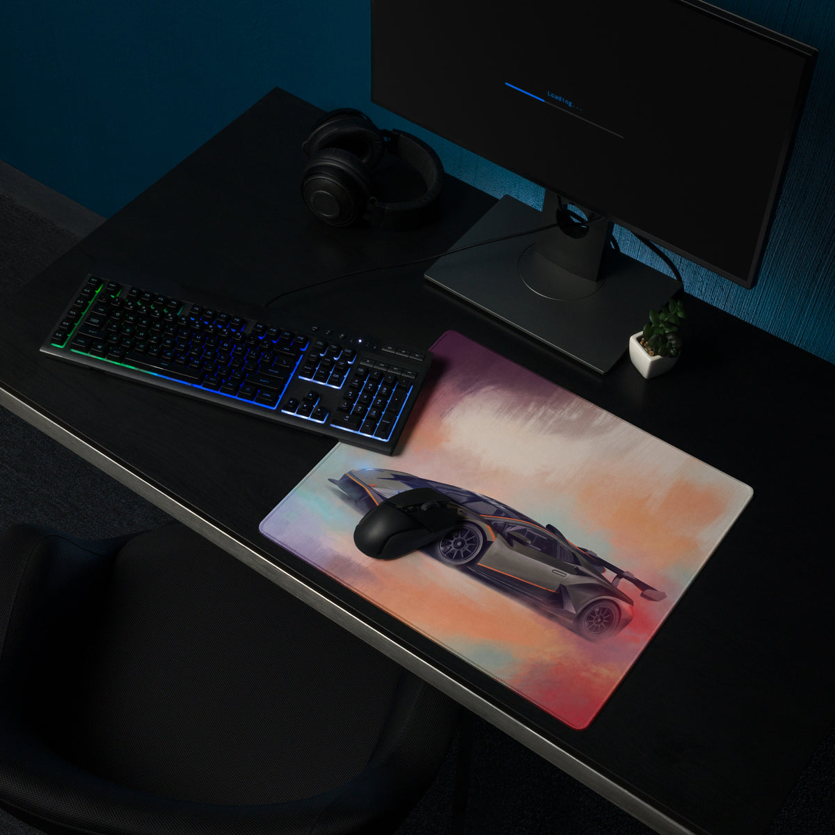 Lamborghini Huracán STO Inspired Aesthetic PC Desk Mat – Micro-Weave Gaming Mousepad