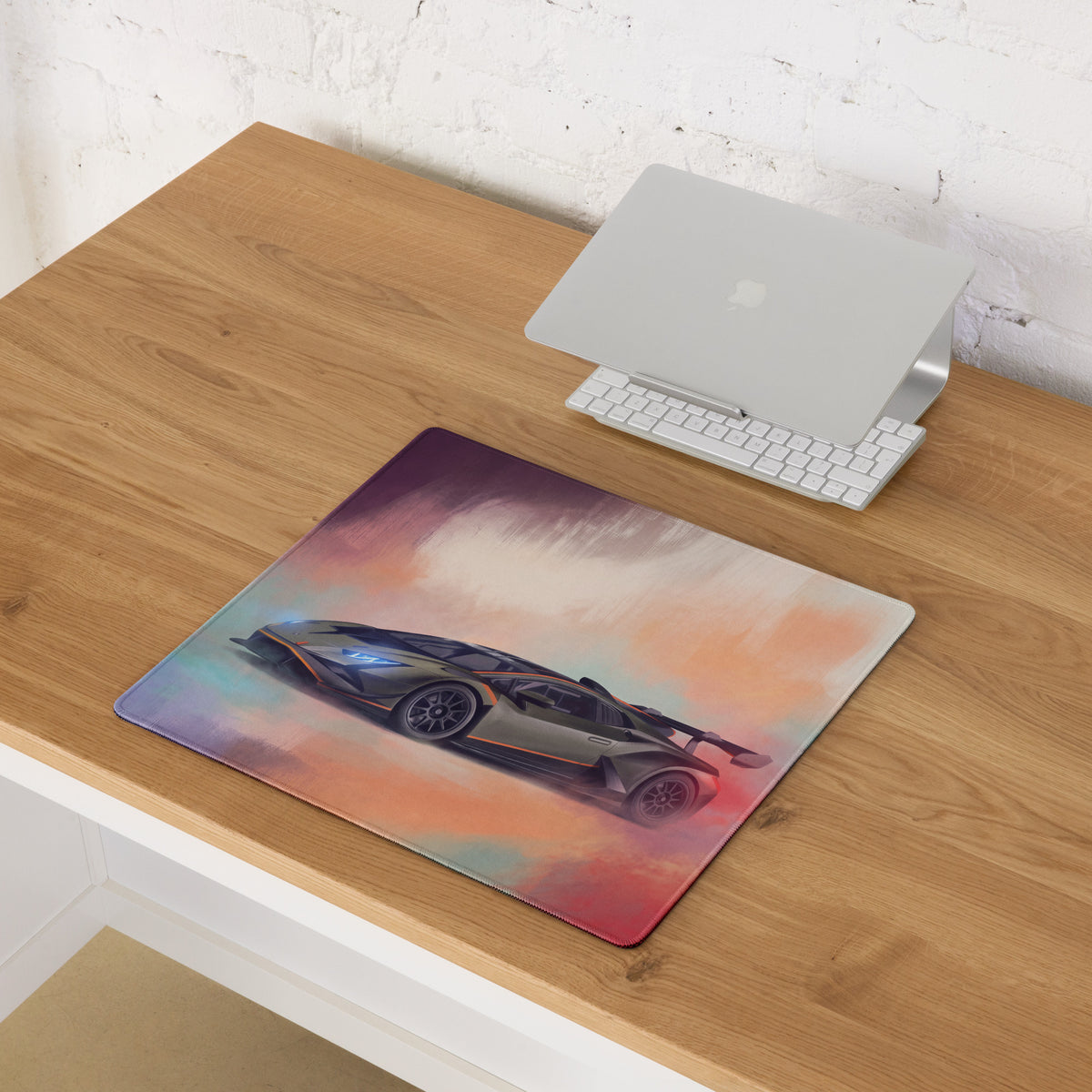 Lamborghini Huracán STO Inspired Aesthetic PC Desk Mat – Micro-Weave Gaming Mousepad
