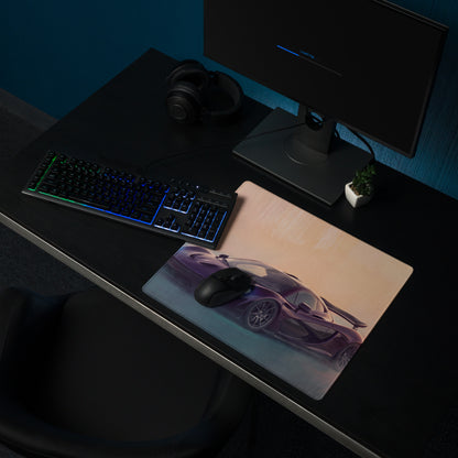 McLaren P1 Inspired Aesthetic Desk Mat – Non-Slip Rubber Base Gaming Mousepad