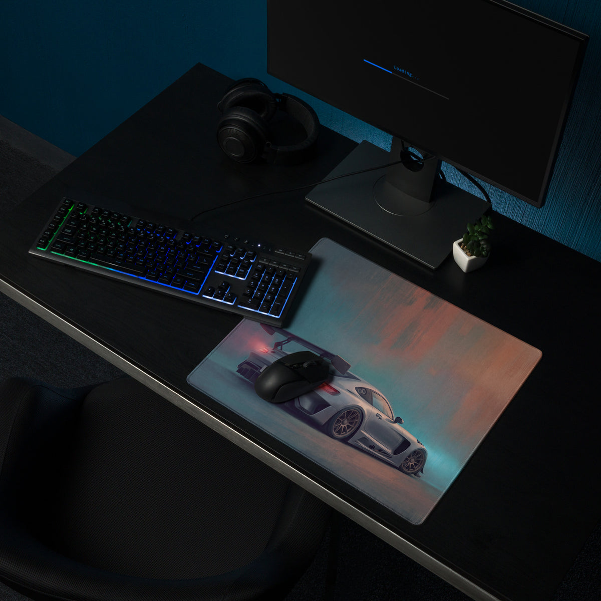 Mercedes-AMG GT3 Inspired Race Setup Mat – Premium Stitch-Edged Gaming Mousepad