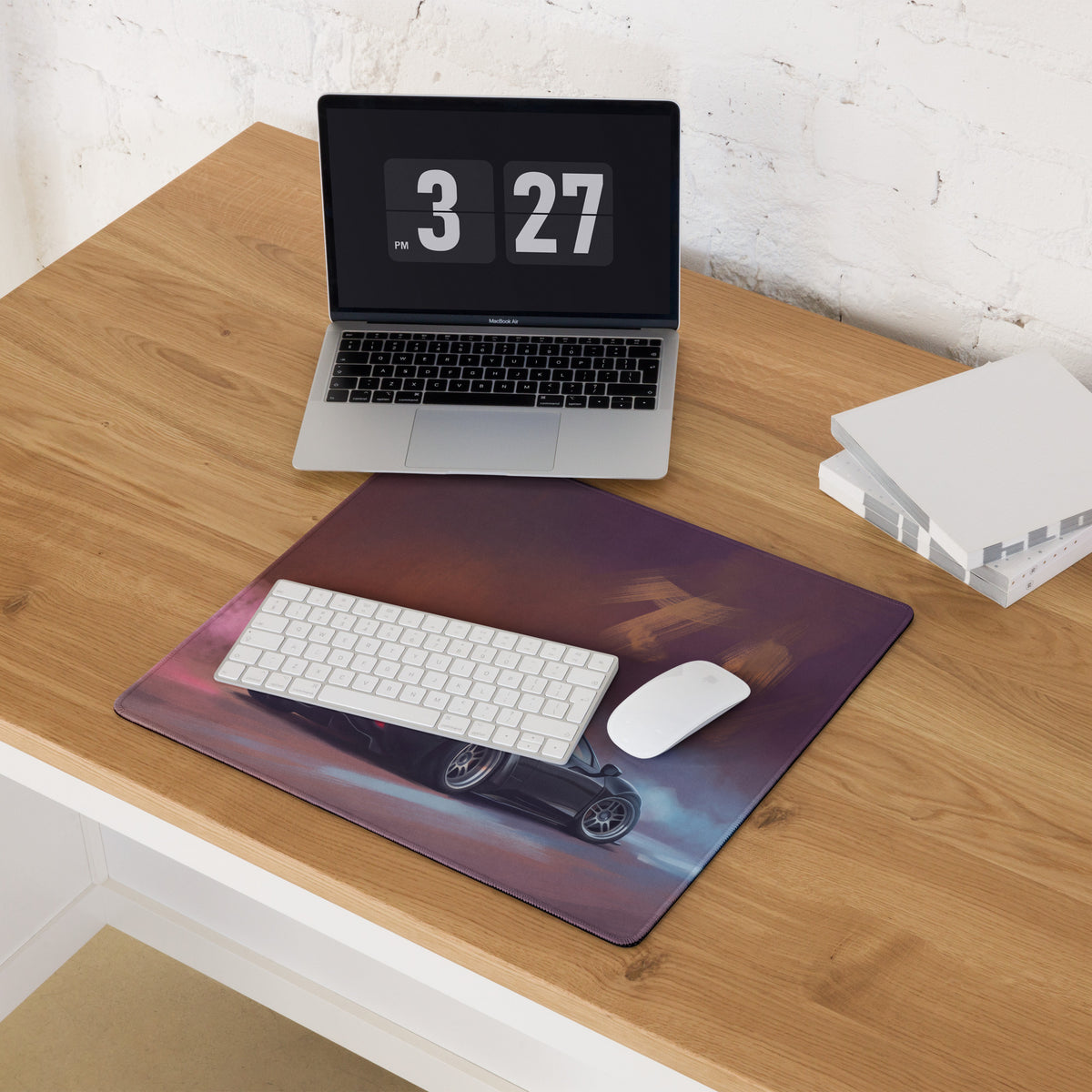 Ferrari 458 Italia Inspired Widebody Desk Mat – Precision Glide Gaming Mousepad