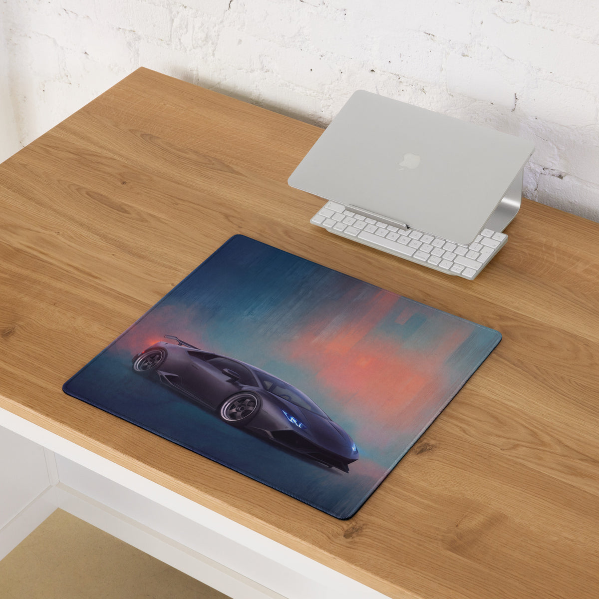 Lamborghini Huracán Inspired Stealth Edition Desk Mat – Non-Slip Surface Gaming Mousepad