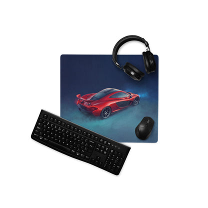McLaren P1 Inspired Volcanic Red Desk Mat – Ultra-Smooth Cloth Gaming Mouse Pad