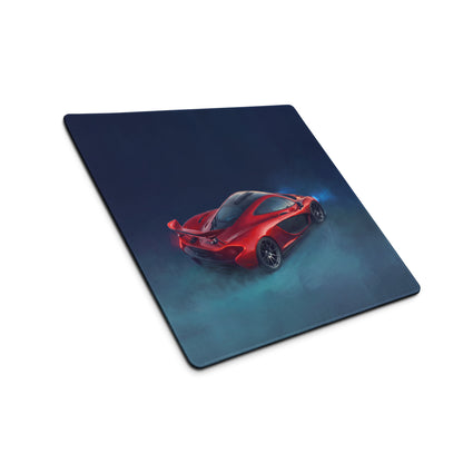 McLaren P1 Inspired Volcanic Red Desk Mat – Ultra-Smooth Cloth Gaming Mouse Pad
