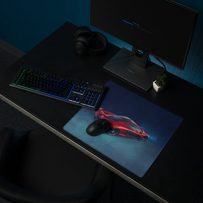 McLaren P1 Inspired Volcanic Red Desk Mat – Ultra-Smooth Cloth Gaming Mouse Pad