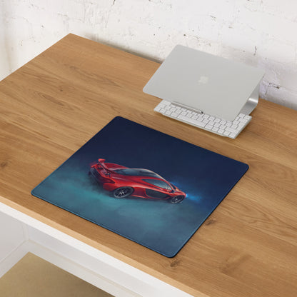 McLaren P1 Inspired Volcanic Red Desk Mat – Ultra-Smooth Cloth Gaming Mouse Pad