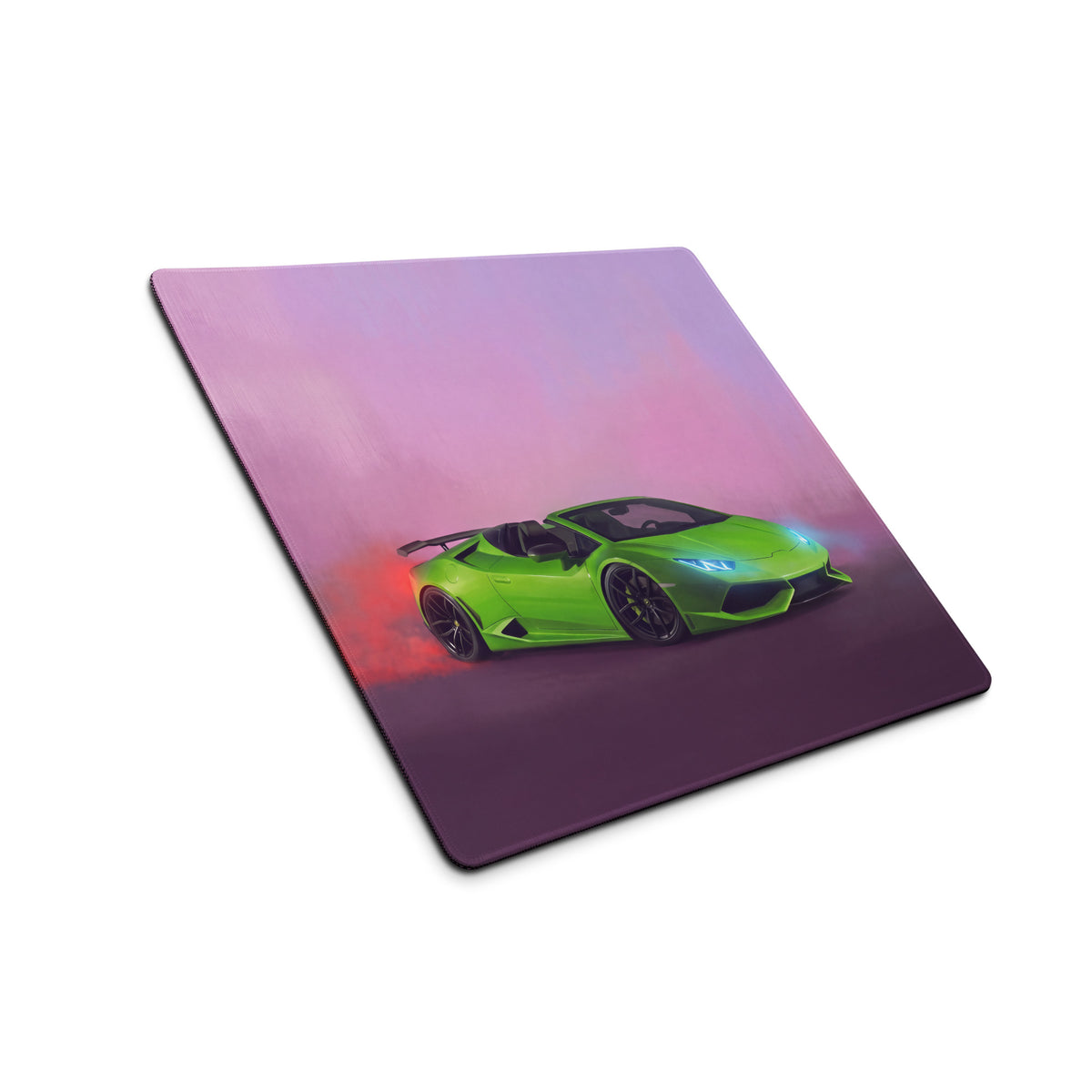 Gaming Lamborghini Huracán Spyder Inspired Neon Desk Mat – Anti-Slip Rubber XL Gaming Mousepad pad