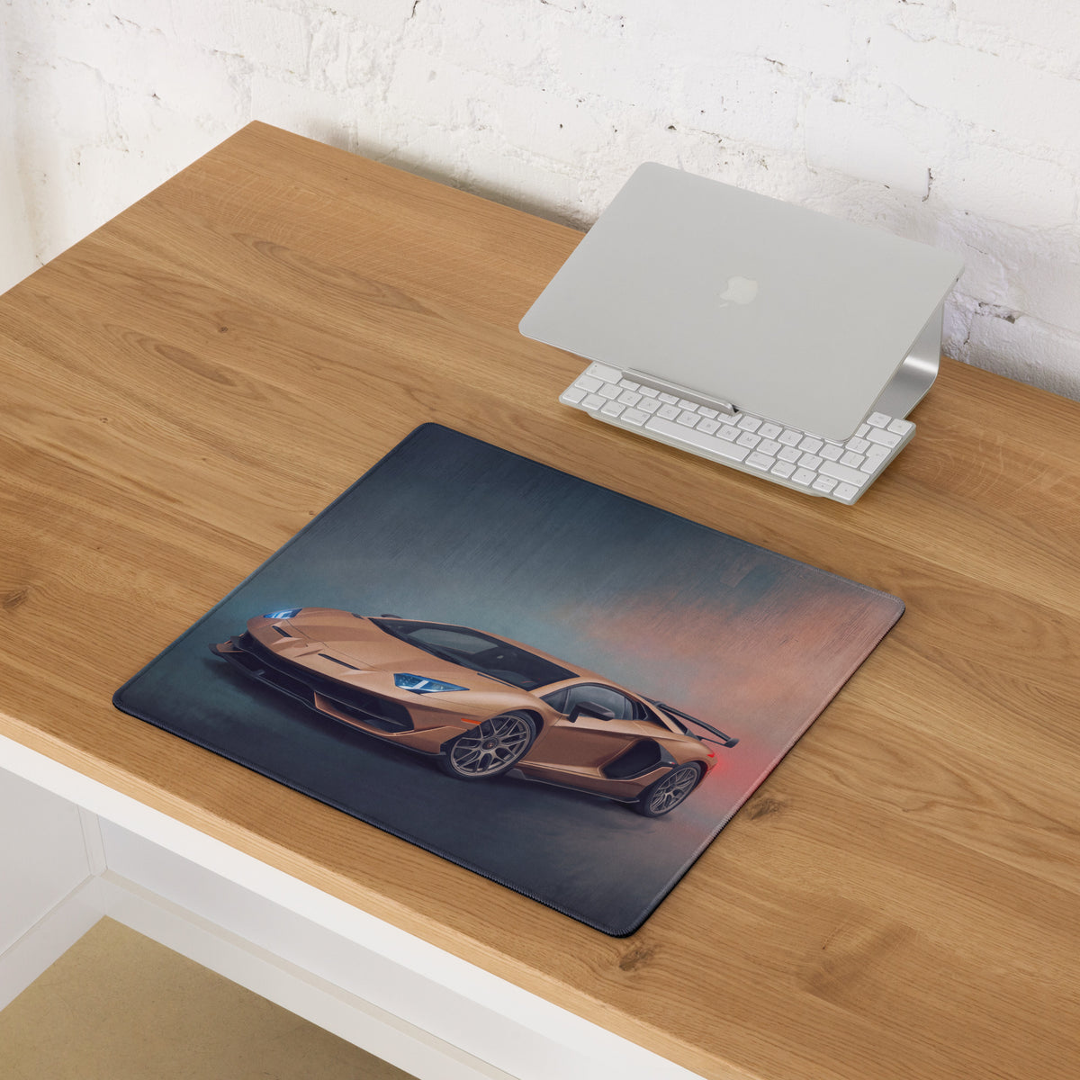 Lamborghini Aventador SVJ Inspired Gold Edition Desk Pad – Precision Control Gaming Mouse Mat
