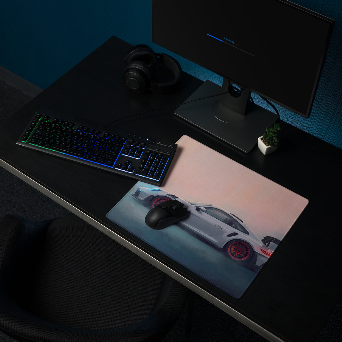 Porsche 911 GT3 RS Inspired Speed Edition Desk Mat – Heavy-Duty Non-Slip Mousepad