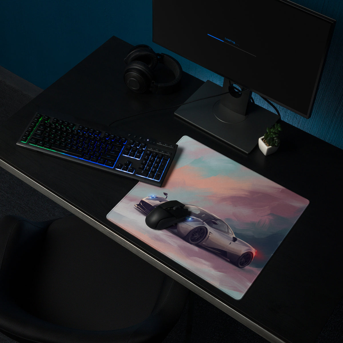 Pagani Huayra Inspired Hypercar Art Desk Mat – Ultra-Glide Cloth Gaming Mouse Pad