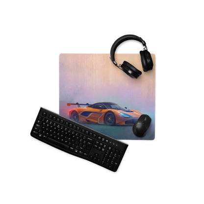 McLaren 720S GT3 Inspired Sunset Edition Desk Pad – Anti-Slip Rubber Setup Mousepad
