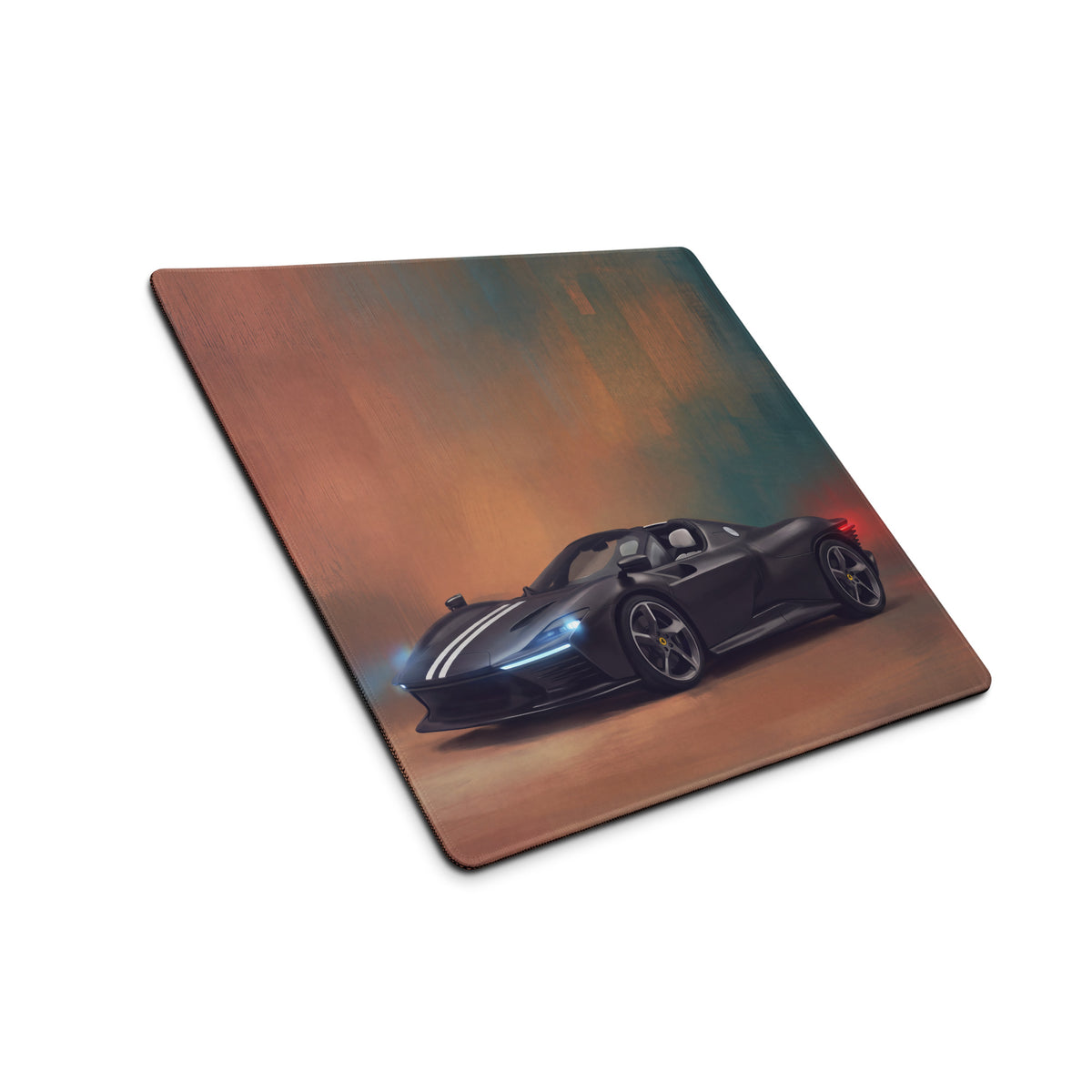 Ferrari Daytona SP3 Inspired Onyx Desk Mat – Premium Edge-Stitched PC Gaming Mousepad
