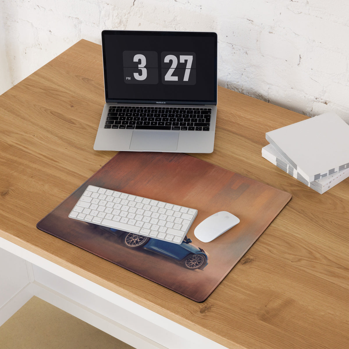 Porsche 911 GT3 RS Inspired Sapphire Desk Pad – High-DPI Smooth Tracking Mouse Mat