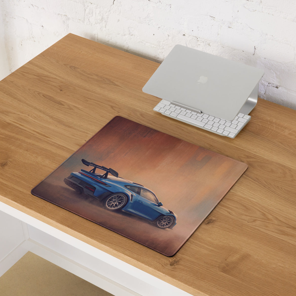 Porsche 911 GT3 RS Inspired Sapphire Desk Pad – High-DPI Smooth Tracking Mouse Mat