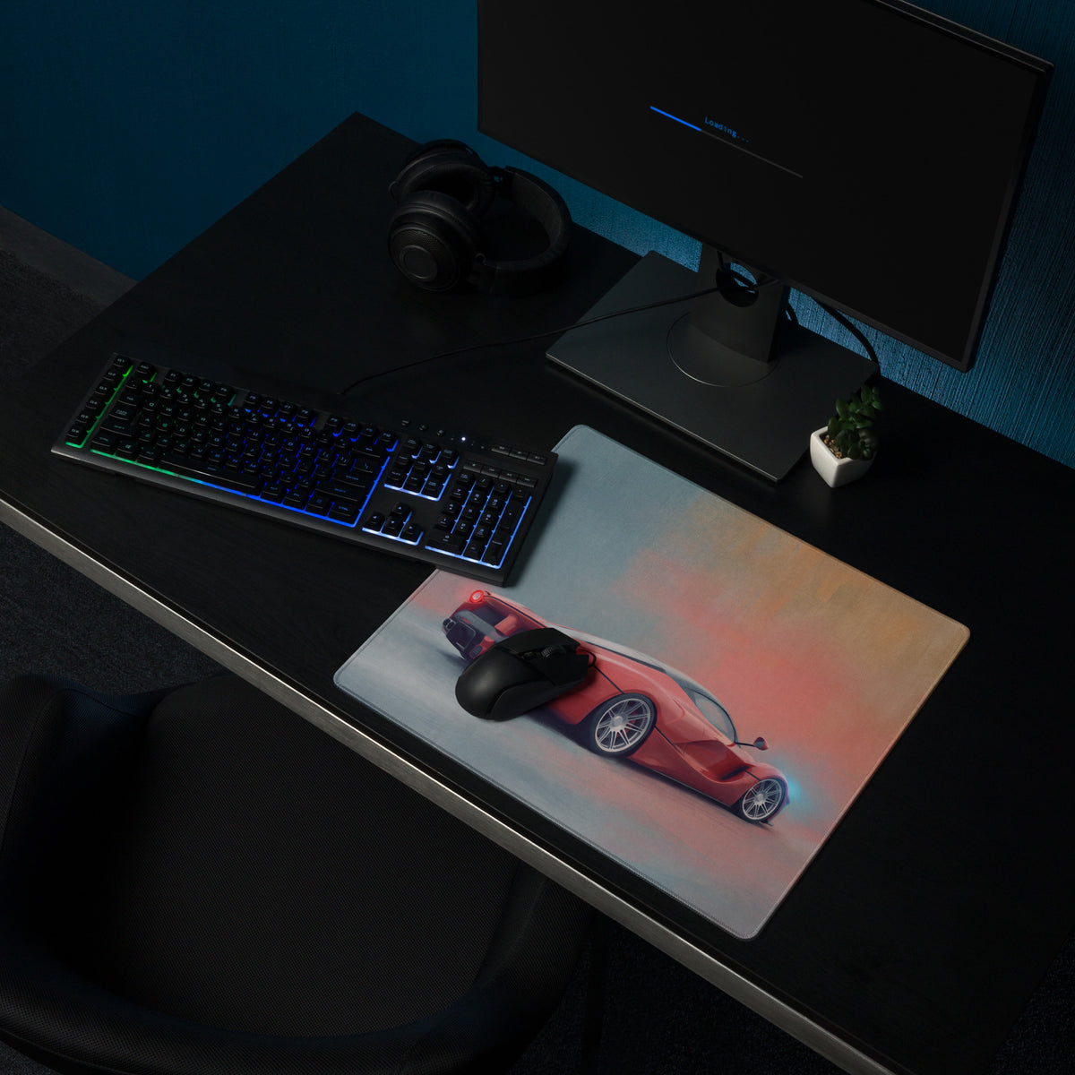Ferrari LaFerrari Inspired Hypercar Desk Pad – Ultra-Smooth Surface Setup Mouse Mat